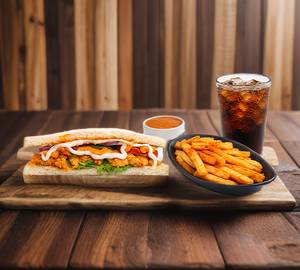 Chicken Tikka Sandwich Wish Classic Fries Red Coke