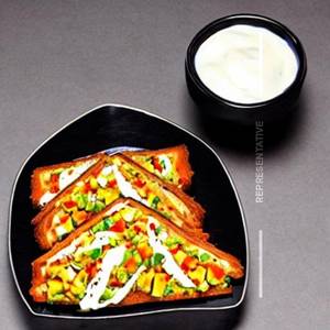 Veg paneer cheese toast