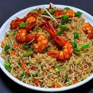 Singapore rice prawn
