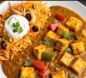 Special Paneer Butter Masala With Basanti Pulao