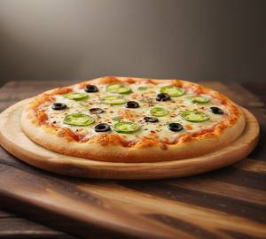 Jalapeno and olives pizza