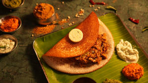 Benne Mushroom Masala Dosa