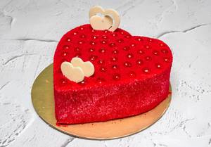 Red Velvet Heart Cake