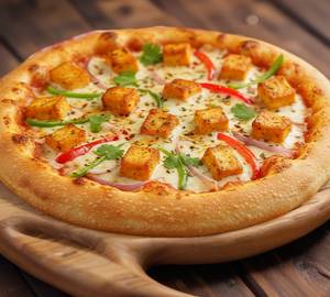 Capsicum and paneer pizza