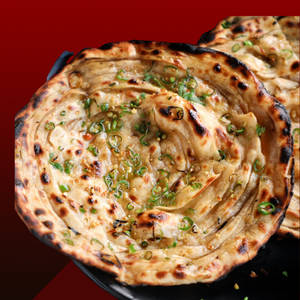 Green Chilli Lacha Parantha