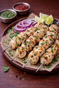 Lucknowi Malai Chicken Kebabs