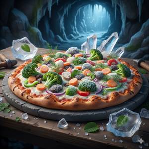Ice Age Special Mixed Veggies Pizza   