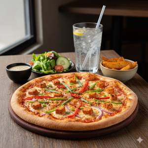Schezwan Paneer Pizza Combo