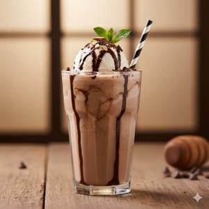 Chocolate Lassi with Vanilla Ice Cream