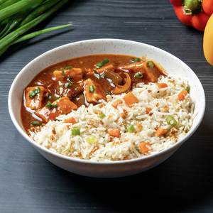 Burnt Garlic Fried Rice Chili Paneer