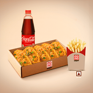 Chicken Afghani Creamy Momo & Fries Meal