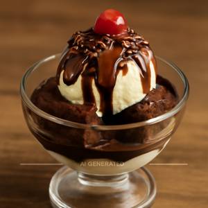Nutella Brownie Sundae