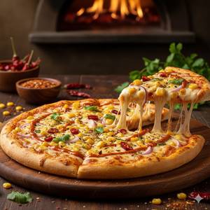 Golden Corn Peri Peri Cheese Pizza   