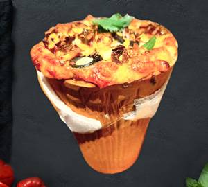 Mushroom kulhad pizza