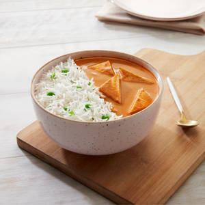 Paneer Curry With Rice