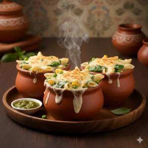White Sauce Kulhad Pasta