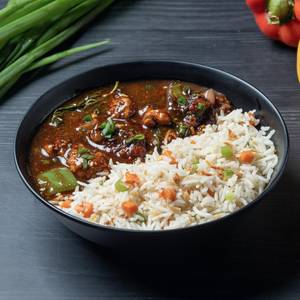 Burnt Garlic Fried Rice Chili Chicken