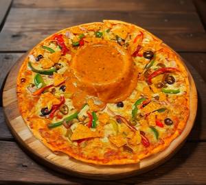 Special cheese volcano pizza