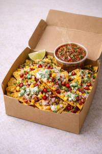Desi Nachos With Smoked Salsa