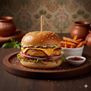 Paneer Cheese Burger   