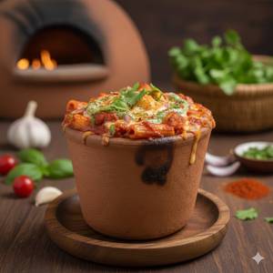 Mixed Sauce Kulhad Pasta