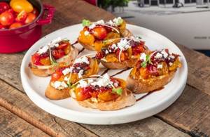 Roasted Cherry Tomato Bruschetta