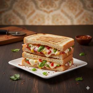 Veg Cheese Pizza Sandwich