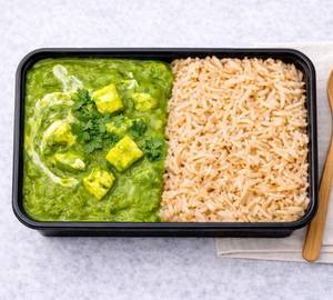 Brown Rice with Palak Paneer