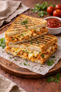 Chicken Cheese Grilled Sandwich