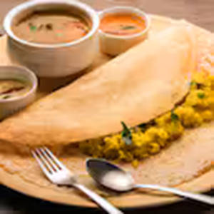 Open Butter Masala Dosa