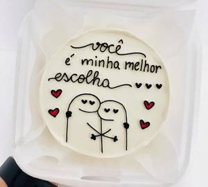 Love Couple Mango Bento Cake
