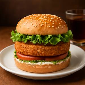 Veg crispy burger