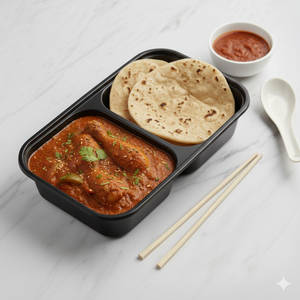 Chicken Curry with 2 Tandoori Roti/Tawa roti