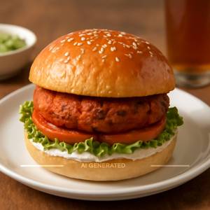 Veg Tandoori Burger