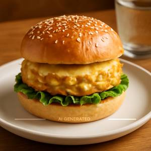Cheese corn burger