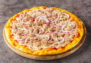"Cheese and onion pizza"                                                          