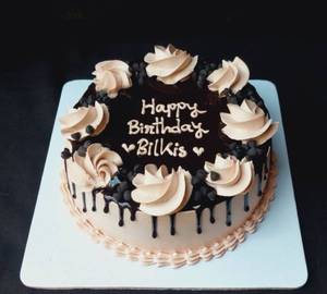 Happy Birthday Choco Chips Chocolate Cake