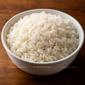 Plain rice                                                                          