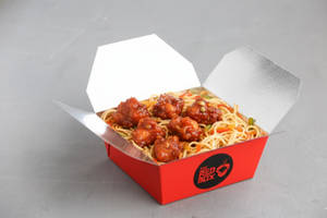 Dragon Chicken With Chicken Butter Chilli Garlic Noodles