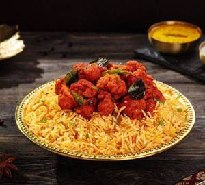 Chicken boneless fry biryani