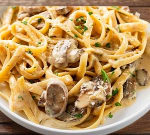 Cheese mushroom pasta