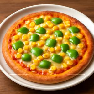 Corn Capsicum Pizza 