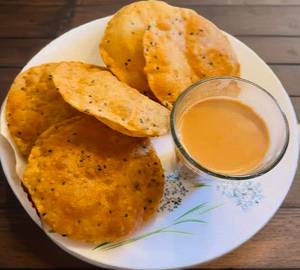 5 Ajvain Poori with tea