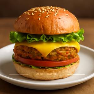Veg cheese burger