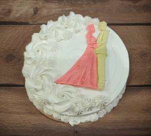 Cute Couple Customize Birthday Anniversary Chocolate Cake