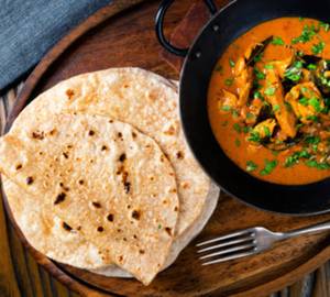 Kadhai Paneer With 4  Tawa Butter Roti