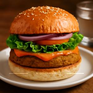 Veg chipotle burger