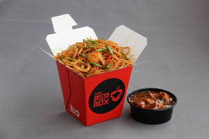 Chicken Butter Chilli Garlic Noodles With Chicken Manchurian Gravy