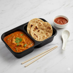 Kadhai Paneer with 2 Tandoori Roti/Tawa roti