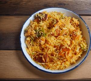 Paneer Tikka Dum Biryani